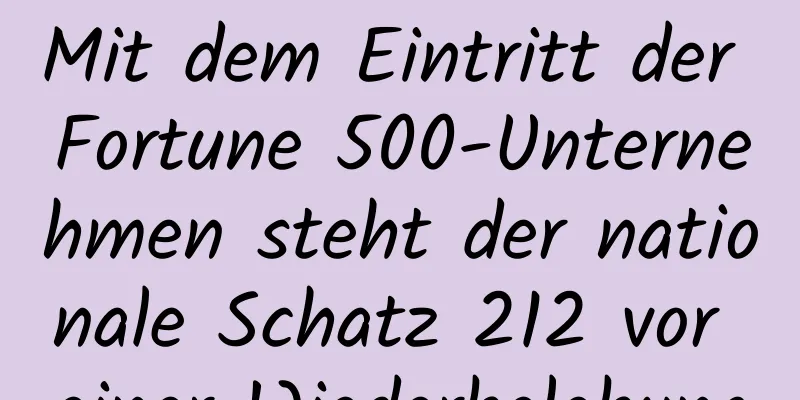 Mit dem Eintritt der Fortune 500-Unternehmen steht der nationale Schatz 212 vor einer Wiederbelebung