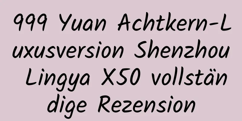 999 Yuan Achtkern-Luxusversion Shenzhou Lingya X50 vollständige Rezension