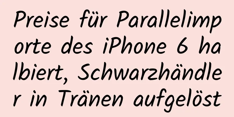 Preise für Parallelimporte des iPhone 6 halbiert, Schwarzhändler in Tränen aufgelöst