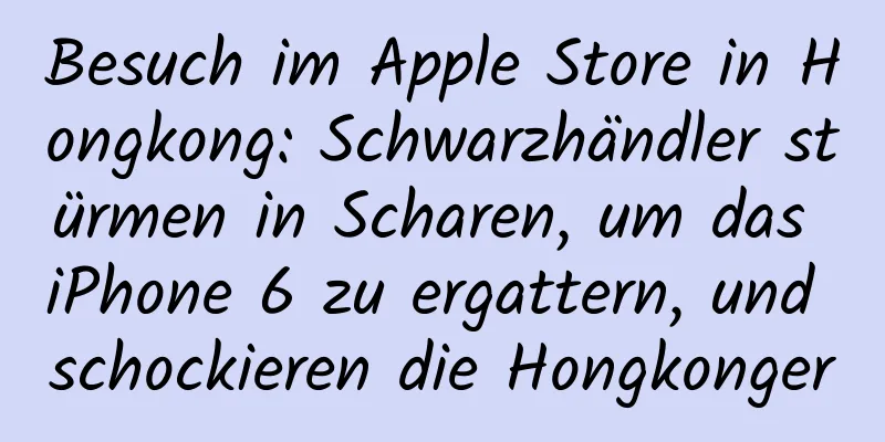 Besuch im Apple Store in Hongkong: Schwarzhändler stürmen in Scharen, um das iPhone 6 zu ergattern, und schockieren die Hongkonger