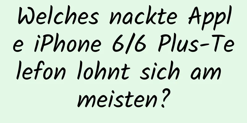 Welches nackte Apple iPhone 6/6 Plus-Telefon lohnt sich am meisten?