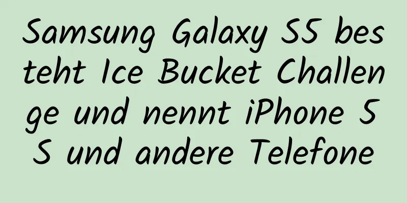 Samsung Galaxy S5 besteht Ice Bucket Challenge und nennt iPhone 5S und andere Telefone