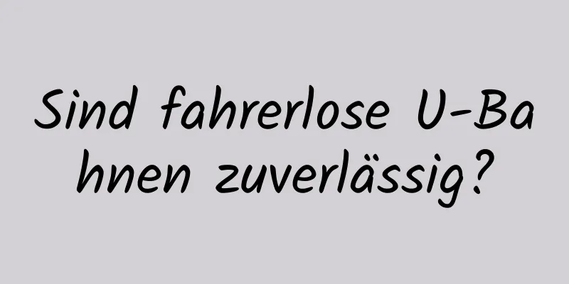 Sind fahrerlose U-Bahnen zuverlässig?