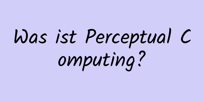 Was ist Perceptual Computing?