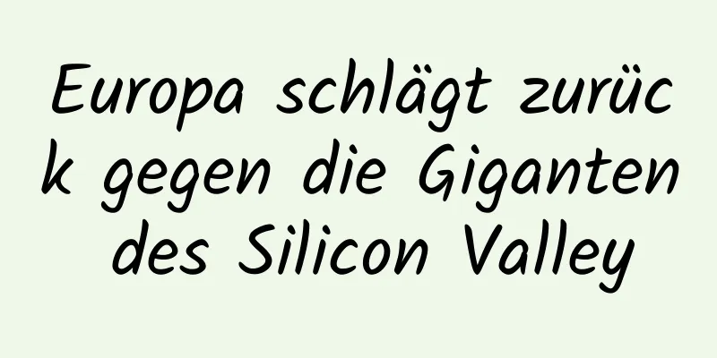 Europa schlägt zurück gegen die Giganten des Silicon Valley
