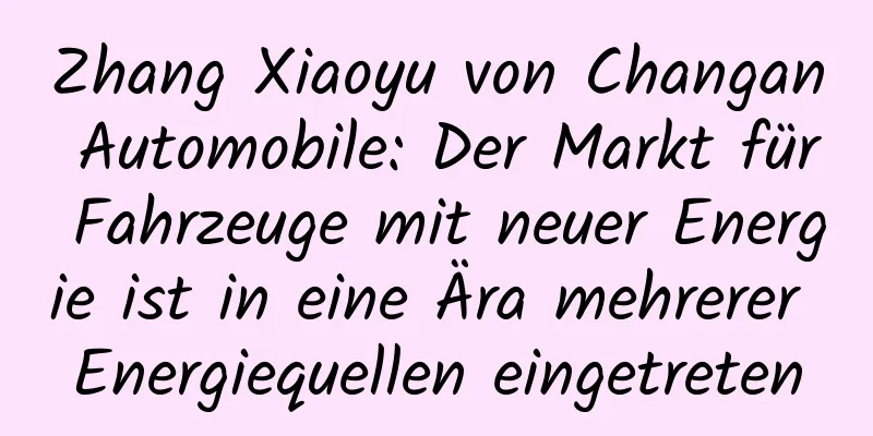 Zhang Xiaoyu von Changan Automobile: Der Markt für Fahrzeuge mit neuer Energie ist in eine Ära mehrerer Energiequellen eingetreten