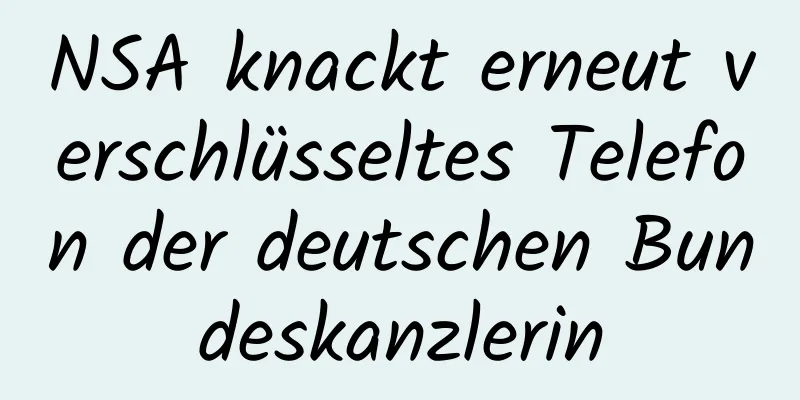 NSA knackt erneut verschlüsseltes Telefon der deutschen Bundeskanzlerin
