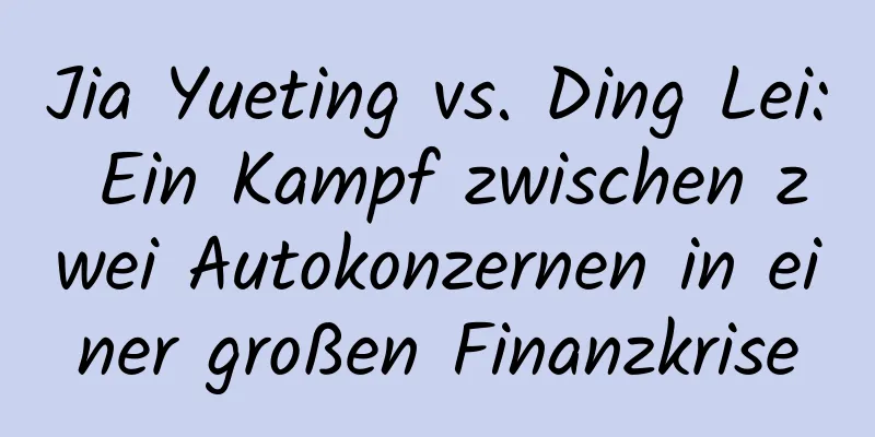 Jia Yueting vs. Ding Lei: Ein Kampf zwischen zwei Autokonzernen in einer großen Finanzkrise