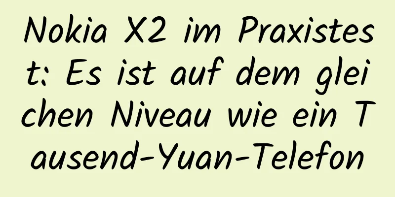 Nokia X2 im Praxistest: Es ist auf dem gleichen Niveau wie ein Tausend-Yuan-Telefon