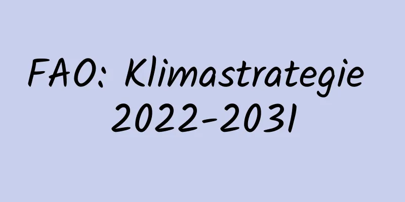 FAO: Klimastrategie 2022-2031