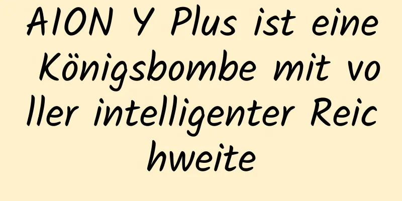 AION Y Plus ist eine Königsbombe mit voller intelligenter Reichweite