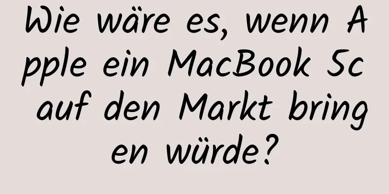 Wie wäre es, wenn Apple ein MacBook 5c auf den Markt bringen würde?