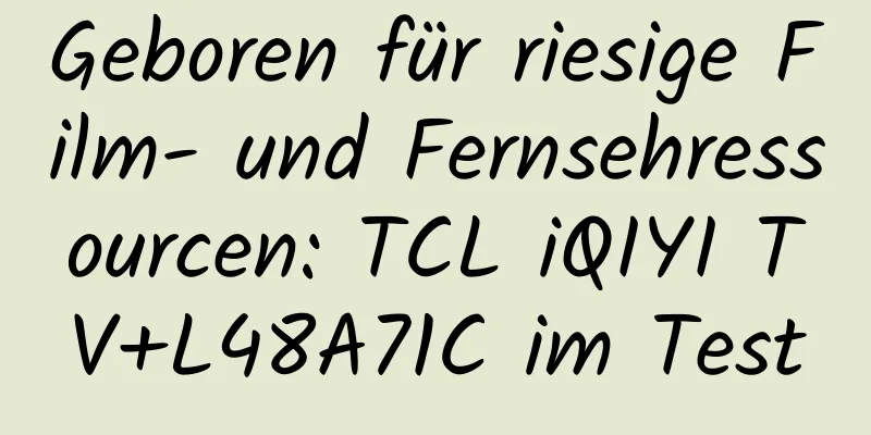 Geboren für riesige Film- und Fernsehressourcen: TCL iQIYI TV+L48A71C im Test