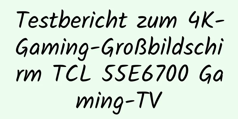 Testbericht zum 4K-Gaming-Großbildschirm TCL 55E6700 Gaming-TV