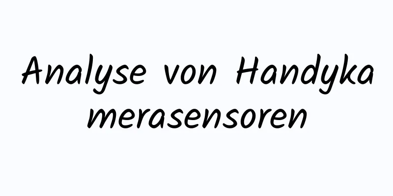 Analyse von Handykamerasensoren
