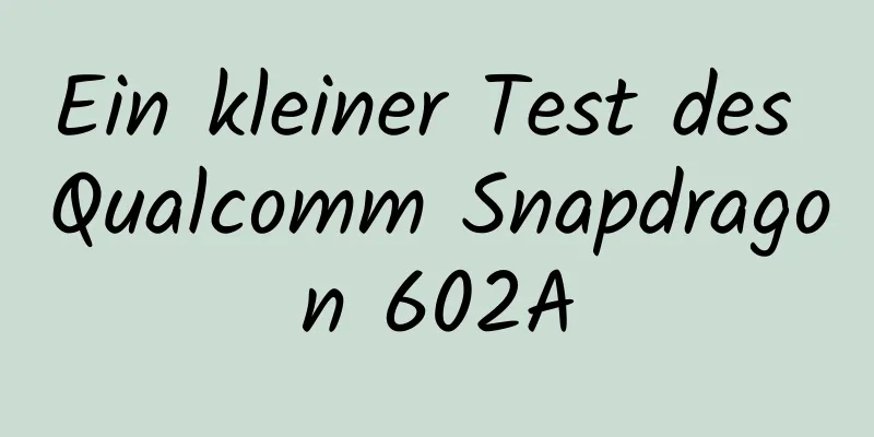 Ein kleiner Test des Qualcomm Snapdragon 602A