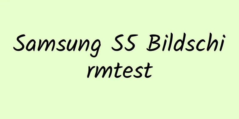 Samsung S5 Bildschirmtest