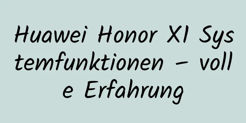 Huawei Honor X1 Systemfunktionen – volle Erfahrung