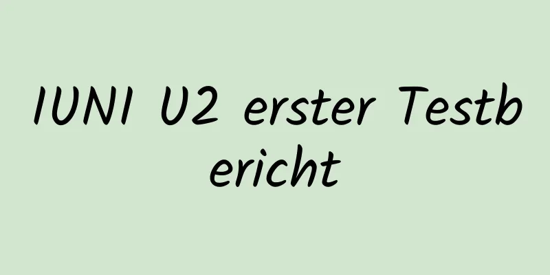 IUNI U2 erster Testbericht
