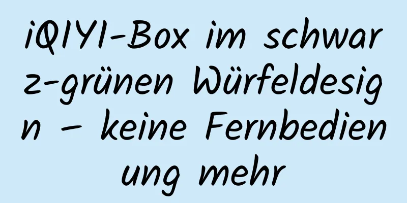 iQIYI-Box im schwarz-grünen Würfeldesign – keine Fernbedienung mehr