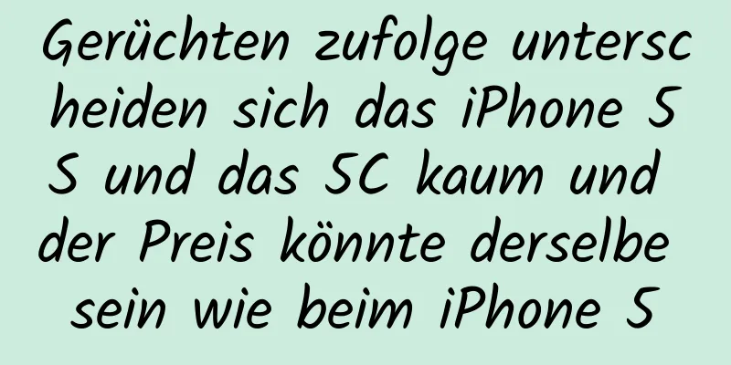 Gerüchten zufolge unterscheiden sich das iPhone 5S und das 5C kaum und der Preis könnte derselbe sein wie beim iPhone 5