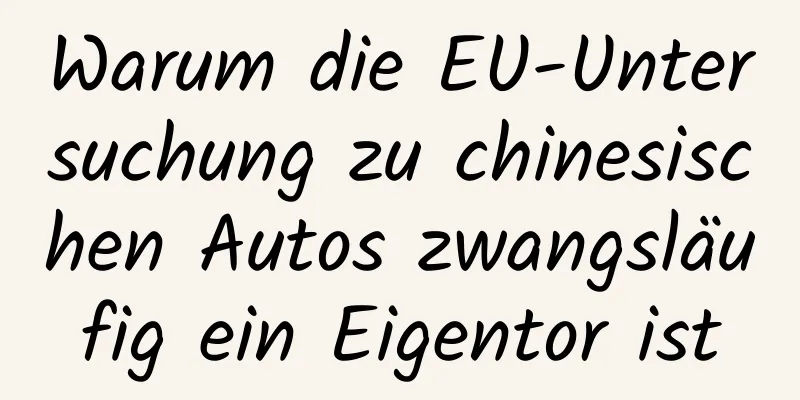 Warum die EU-Untersuchung zu chinesischen Autos zwangsläufig ein Eigentor ist