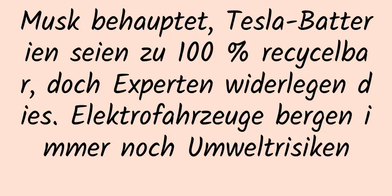 Musk behauptet, Tesla-Batterien seien zu 100 % recycelbar, doch Experten widerlegen dies. Elektrofahrzeuge bergen immer noch Umweltrisiken