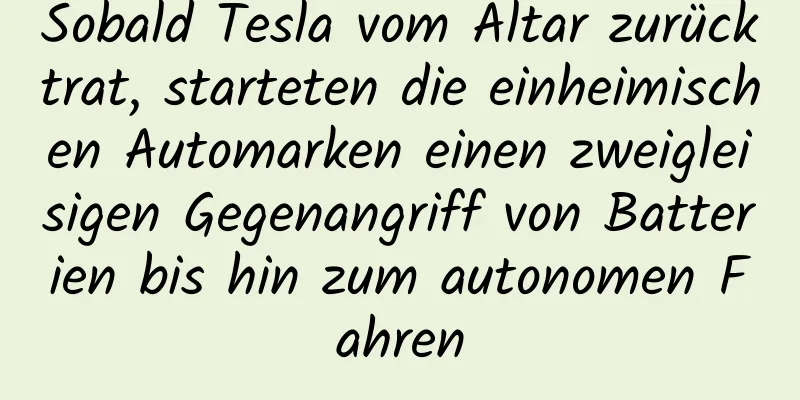 Sobald Tesla vom Altar zurücktrat, starteten die einheimischen Automarken einen zweigleisigen Gegenangriff von Batterien bis hin zum autonomen Fahren