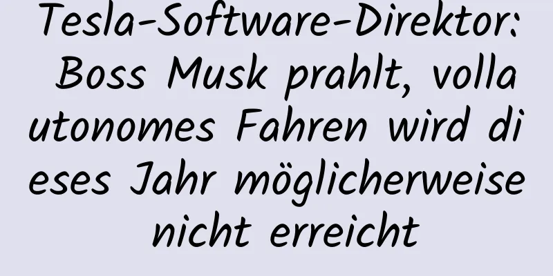 Tesla-Software-Direktor: Boss Musk prahlt, vollautonomes Fahren wird dieses Jahr möglicherweise nicht erreicht