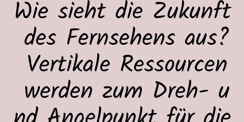 Wie sieht die Zukunft des Fernsehens aus? Vertikale Ressourcen werden zum Dreh- und Angelpunkt für die Öffnung der Branche