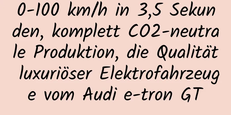 0-100 km/h in 3,5 Sekunden, komplett CO2-neutrale Produktion, die Qualität luxuriöser Elektrofahrzeuge vom Audi e-tron GT