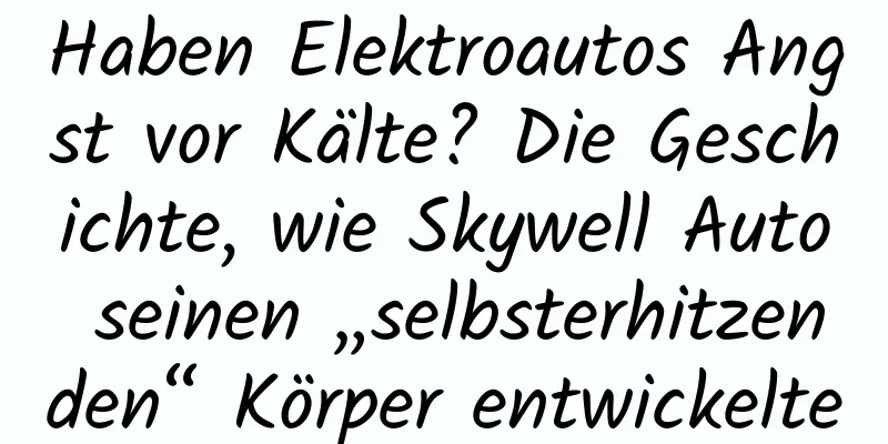 Haben Elektroautos Angst vor Kälte? Die Geschichte, wie Skywell Auto seinen „selbsterhitzenden“ Körper entwickelte