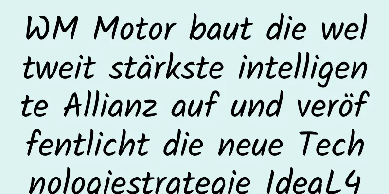 WM Motor baut die weltweit stärkste intelligente Allianz auf und veröffentlicht die neue Technologiestrategie IdeaL4