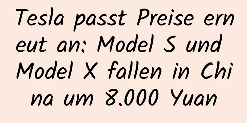 Tesla passt Preise erneut an: Model S und Model X fallen in China um 8.000 Yuan