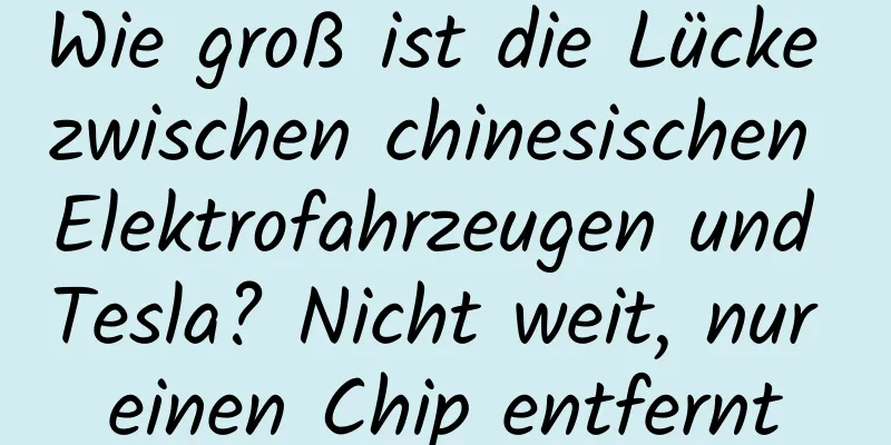 Wie groß ist die Lücke zwischen chinesischen Elektrofahrzeugen und Tesla? Nicht weit, nur einen Chip entfernt