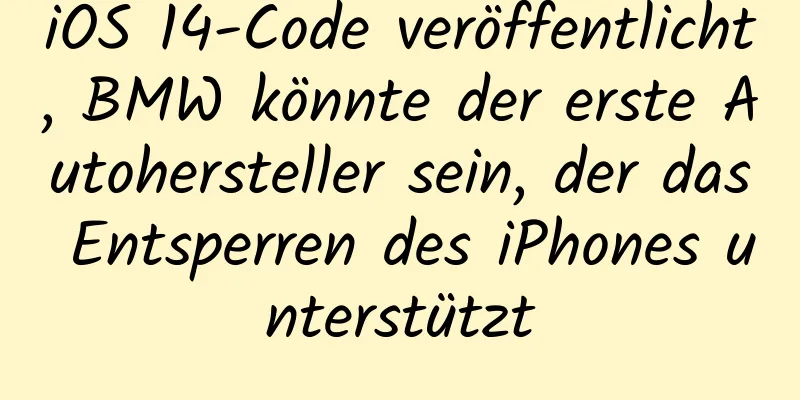 iOS 14-Code veröffentlicht, BMW könnte der erste Autohersteller sein, der das Entsperren des iPhones unterstützt
