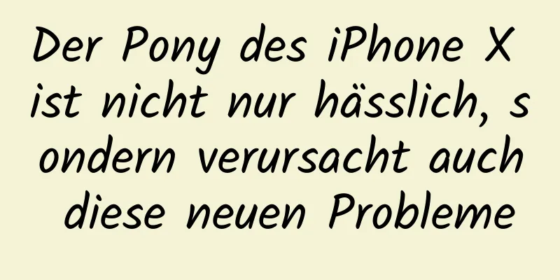 Der Pony des iPhone X ist nicht nur hässlich, sondern verursacht auch diese neuen Probleme