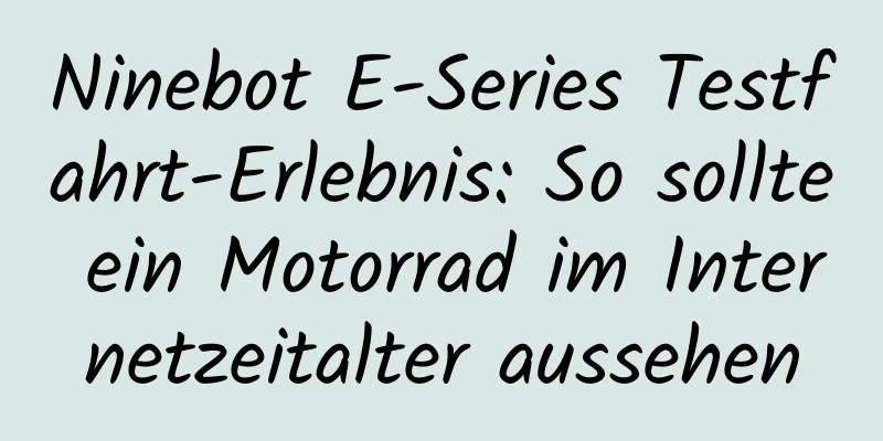 Ninebot E-Series Testfahrt-Erlebnis: So sollte ein Motorrad im Internetzeitalter aussehen