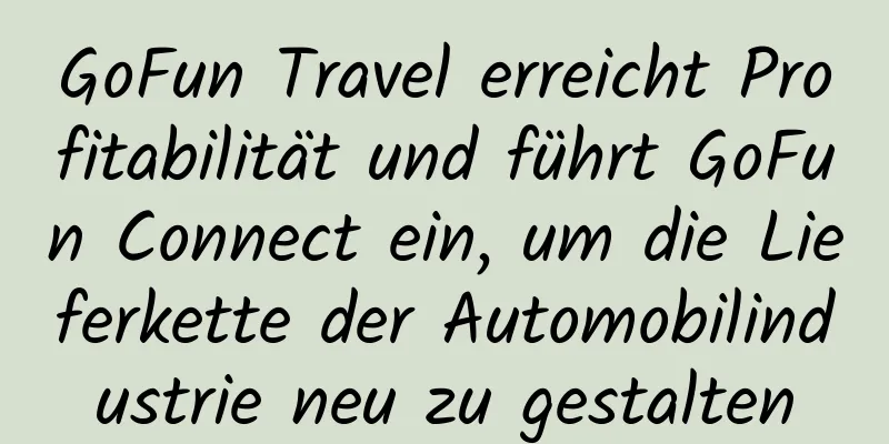 GoFun Travel erreicht Profitabilität und führt GoFun Connect ein, um die Lieferkette der Automobilindustrie neu zu gestalten