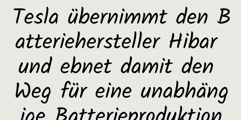 Tesla übernimmt den Batteriehersteller Hibar und ebnet damit den Weg für eine unabhängige Batterieproduktion