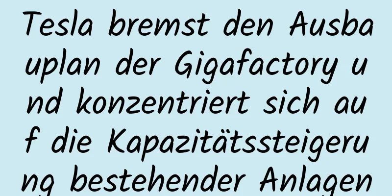 Tesla bremst den Ausbauplan der Gigafactory und konzentriert sich auf die Kapazitätssteigerung bestehender Anlagen