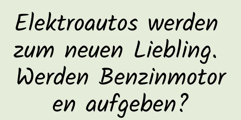 Elektroautos werden zum neuen Liebling. Werden Benzinmotoren aufgeben?