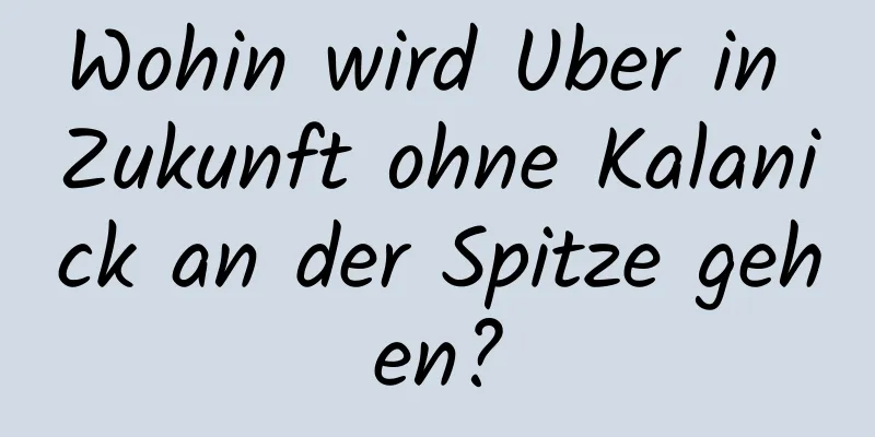 Wohin wird Uber in Zukunft ohne Kalanick an der Spitze gehen?