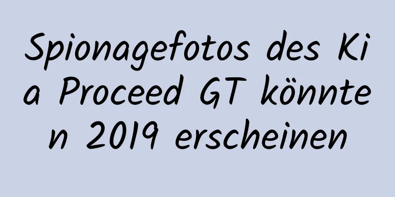 Spionagefotos des Kia Proceed GT könnten 2019 erscheinen