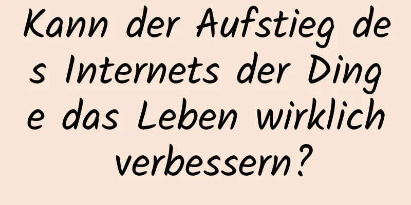 Kann der Aufstieg des Internets der Dinge das Leben wirklich verbessern?