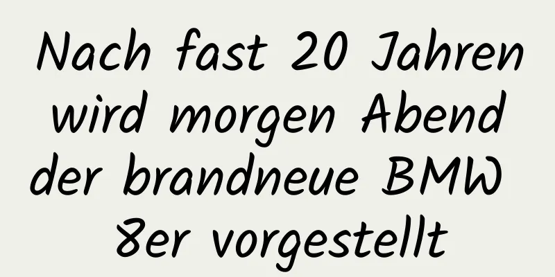 Nach fast 20 Jahren wird morgen Abend der brandneue BMW 8er vorgestellt