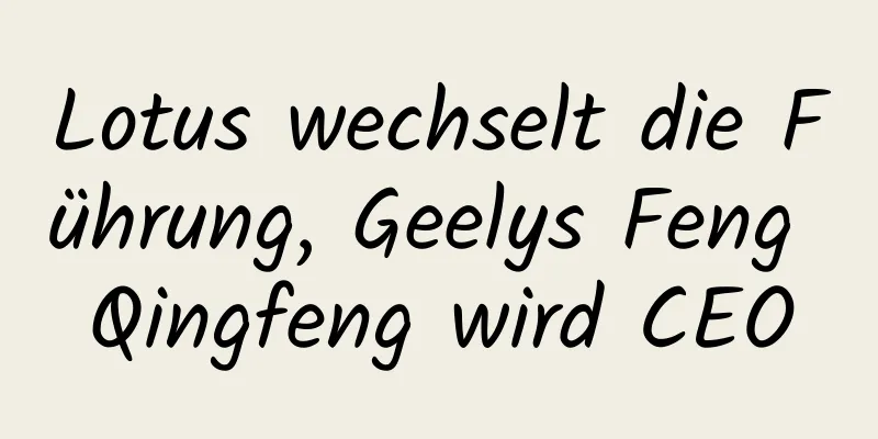 Lotus wechselt die Führung, Geelys Feng Qingfeng wird CEO