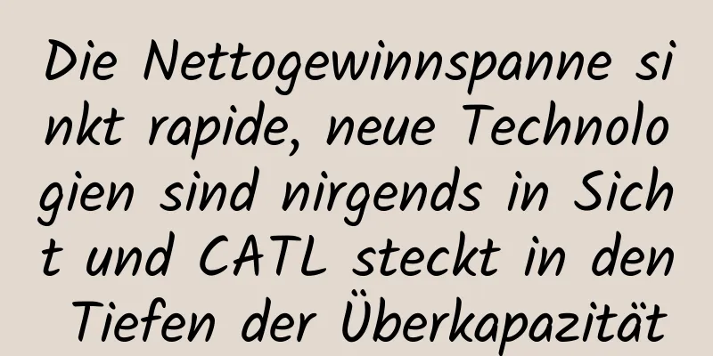 Die Nettogewinnspanne sinkt rapide, neue Technologien sind nirgends in Sicht und CATL steckt in den Tiefen der Überkapazität