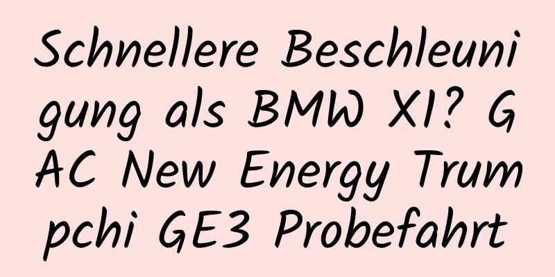 Schnellere Beschleunigung als BMW X1? GAC New Energy Trumpchi GE3 Probefahrt