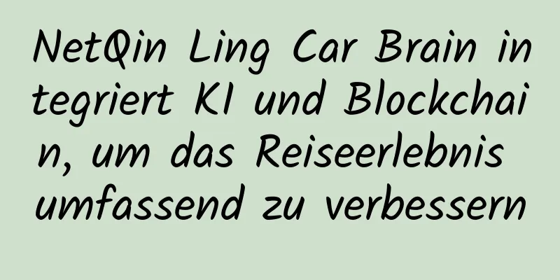 NetQin Ling Car Brain integriert KI und Blockchain, um das Reiseerlebnis umfassend zu verbessern